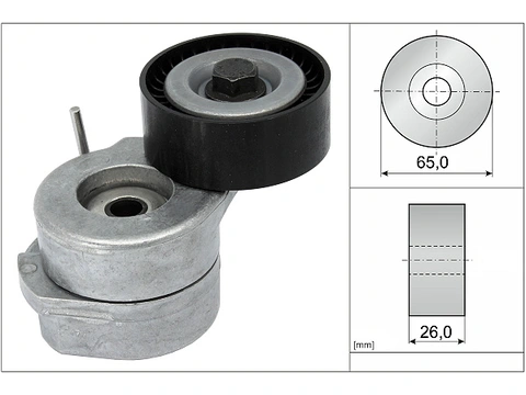 INA 534 0422 10 Tendeur Courroie Trapézoïdale à Nervures - Compatible VAG Golf Passat