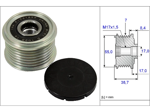 INA Alternator Freewheel Clutch 535 0239 10 INA Alternator Freewheel Clutch 535 0239 10
