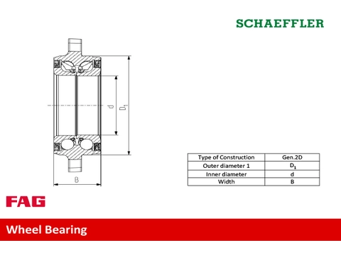 Radlagersatz Schaeffler FAG 713 6109 00 für Audi, Porsche Radlagersatz Schaeffler FAG 713 6109 00 für Audi, Porsche