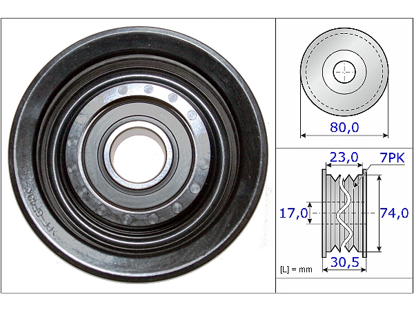 532 0596 10 INA Umlenk-/Führungsrolle, Keilrippenriemen für 532 0596 10 INA Umlenk-/Führungsrolle, Keilrippenriemen für